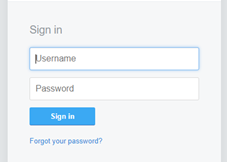 User login form